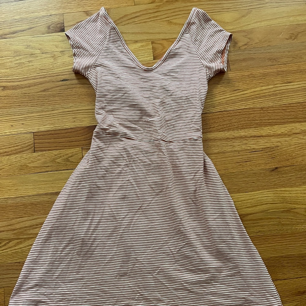Pact fit & flare crossback mini dress